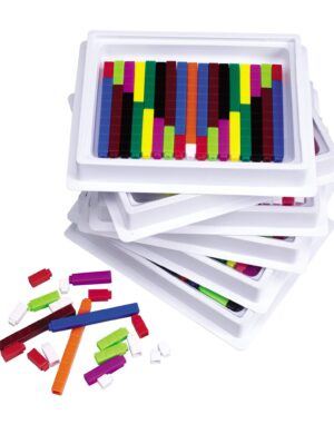 Learning Resources Cuisenaire Multi-Pack Connecting Rods, 444 Rods in Trays (LER7481)