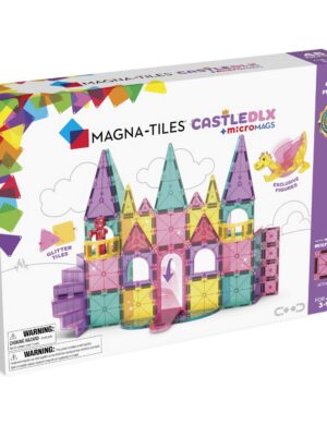 MAGNA-TILES Castle DLX 48-Piece Magnetic Construction Set, The Original Magnetic Building Brand