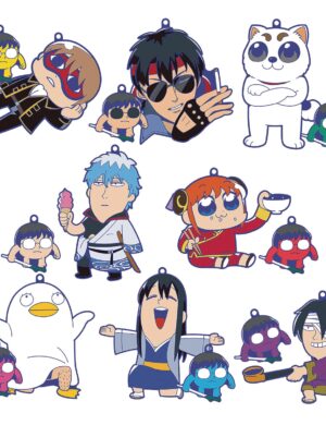 Megahouse Gintama: Okawa Bukubu Osyanty Rubber Mascot Box Set