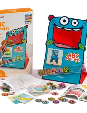 Miniland Educational - ABC Monster Game - Interactive Alphabet Phonics and Spelling Teaching Game For Preschool And Grade School Children