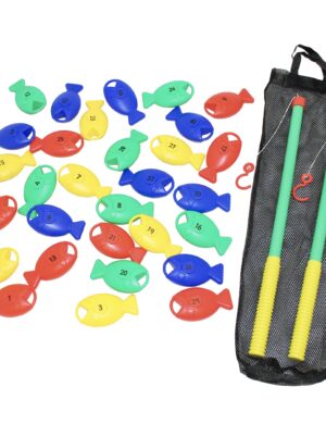 Educational Advantage Kids Sprat Fishing 1-30 Game - Bright Colors - Children Learning Development Creative Fun Kit with 2 Rods - 2+ Years